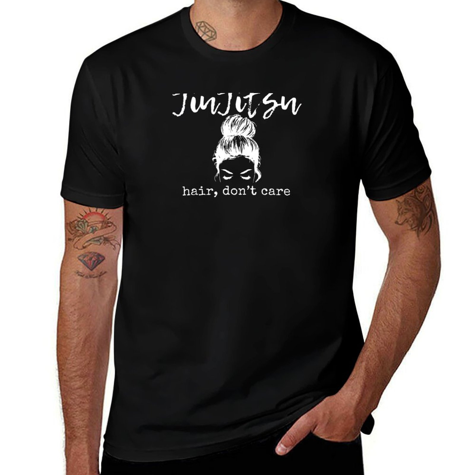Hair Care Works - Camiseta feminina Jiu Jitsu Hair Don't