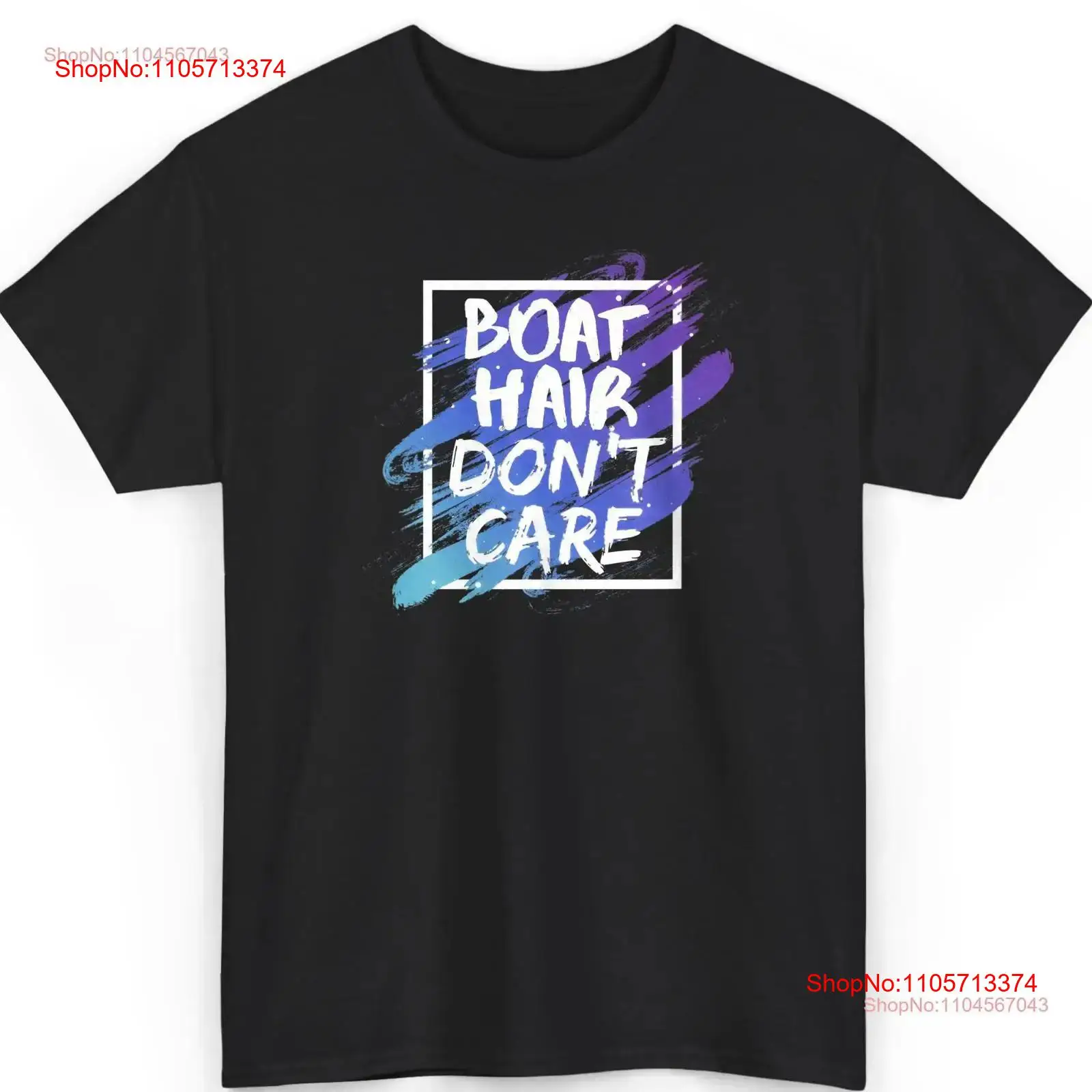 Video Hair Care - Camiseta Boat Hair Don't Care, estilo