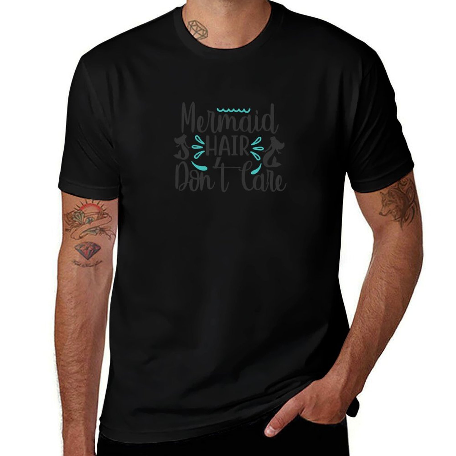 Hair Care Works - Camiseta 'Cabelo de Sereia, Não Me