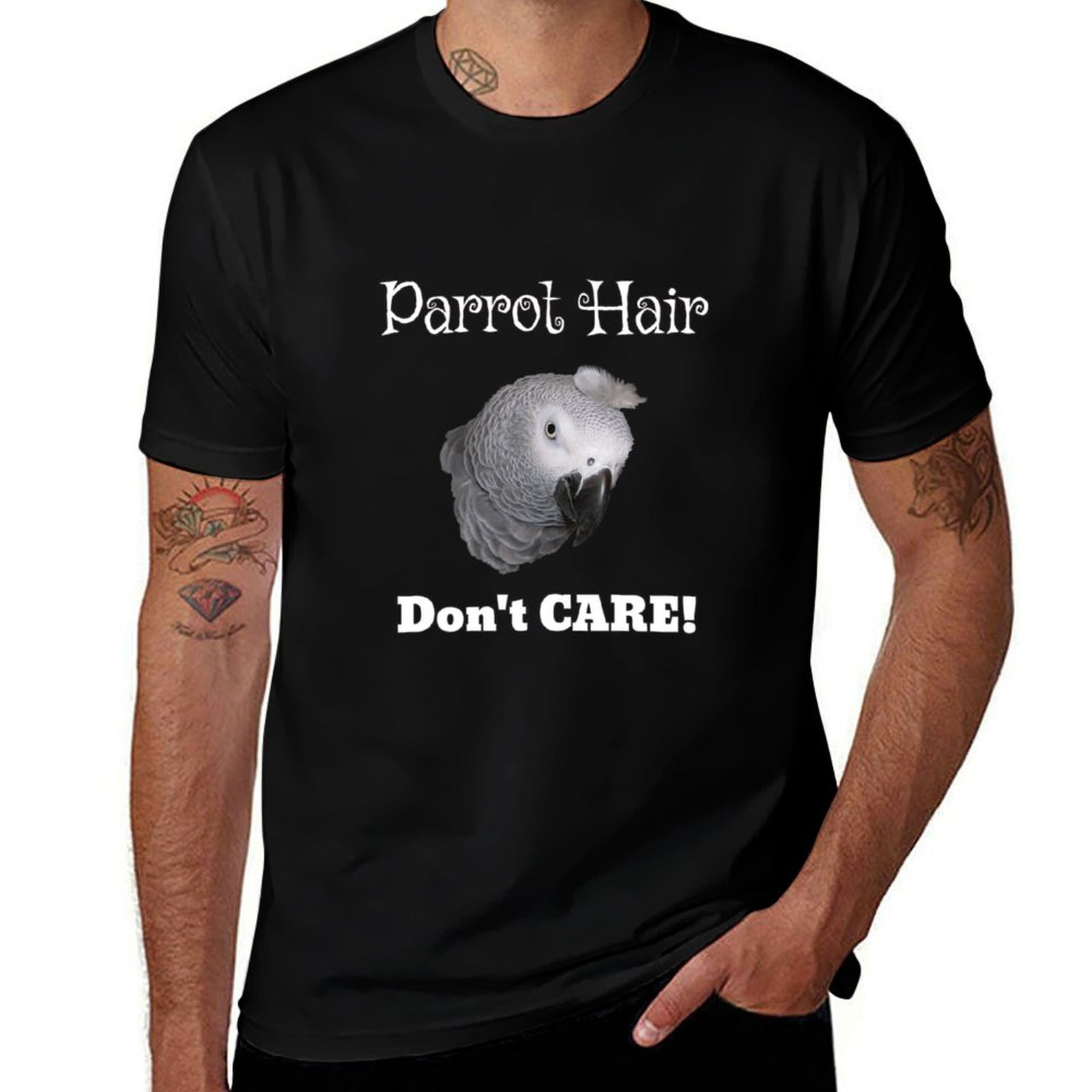 Hair Care Works - Camiseta Parrot Hair Don't Care African