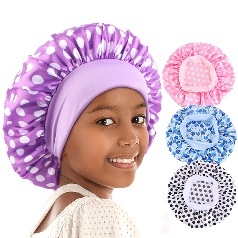 Hair Care For 5 Year Old Girl - Crianças impressão mancha bonnet nightcap turbante