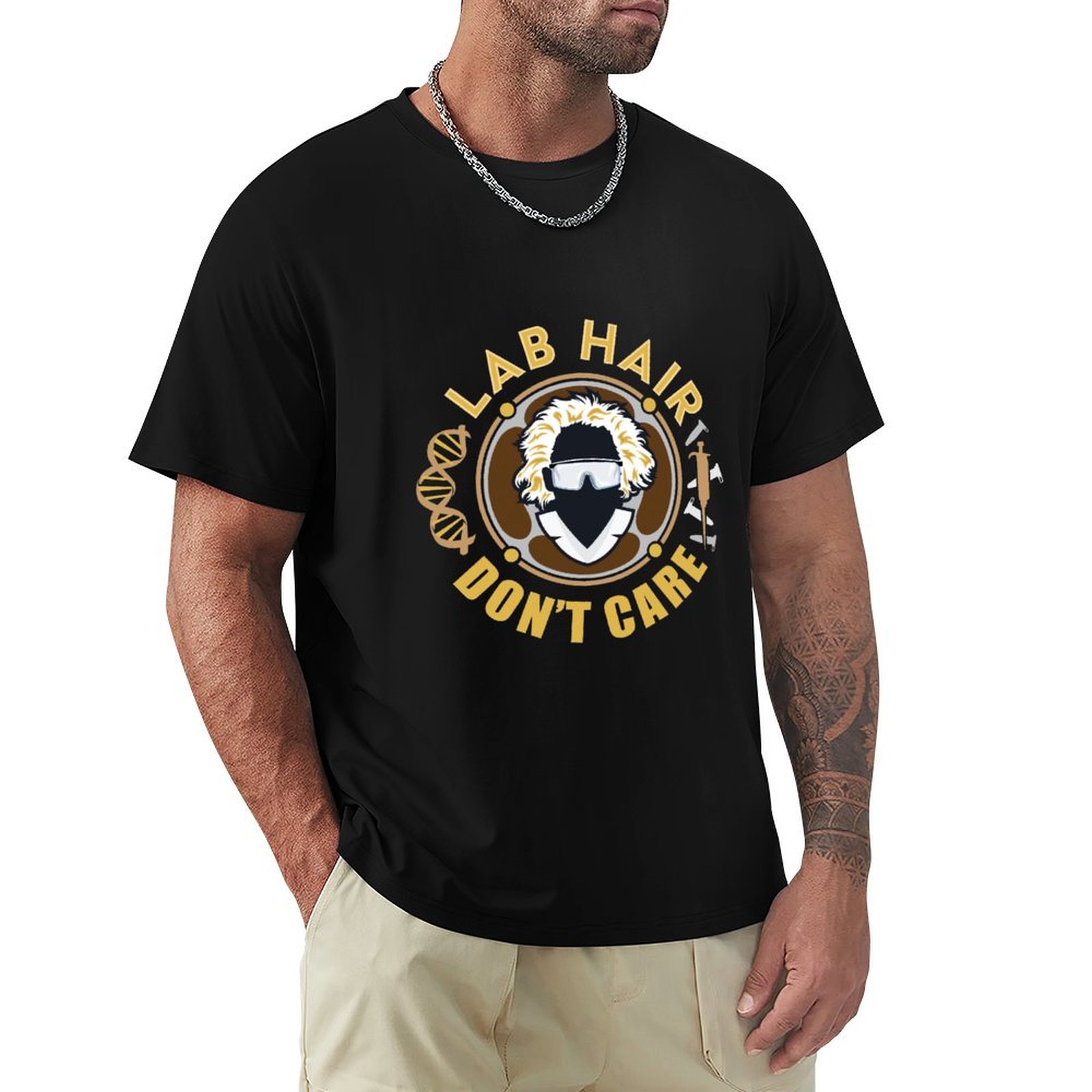 Camiseta Casual de Manga Curta - Hair Care Lab avaliação e preço