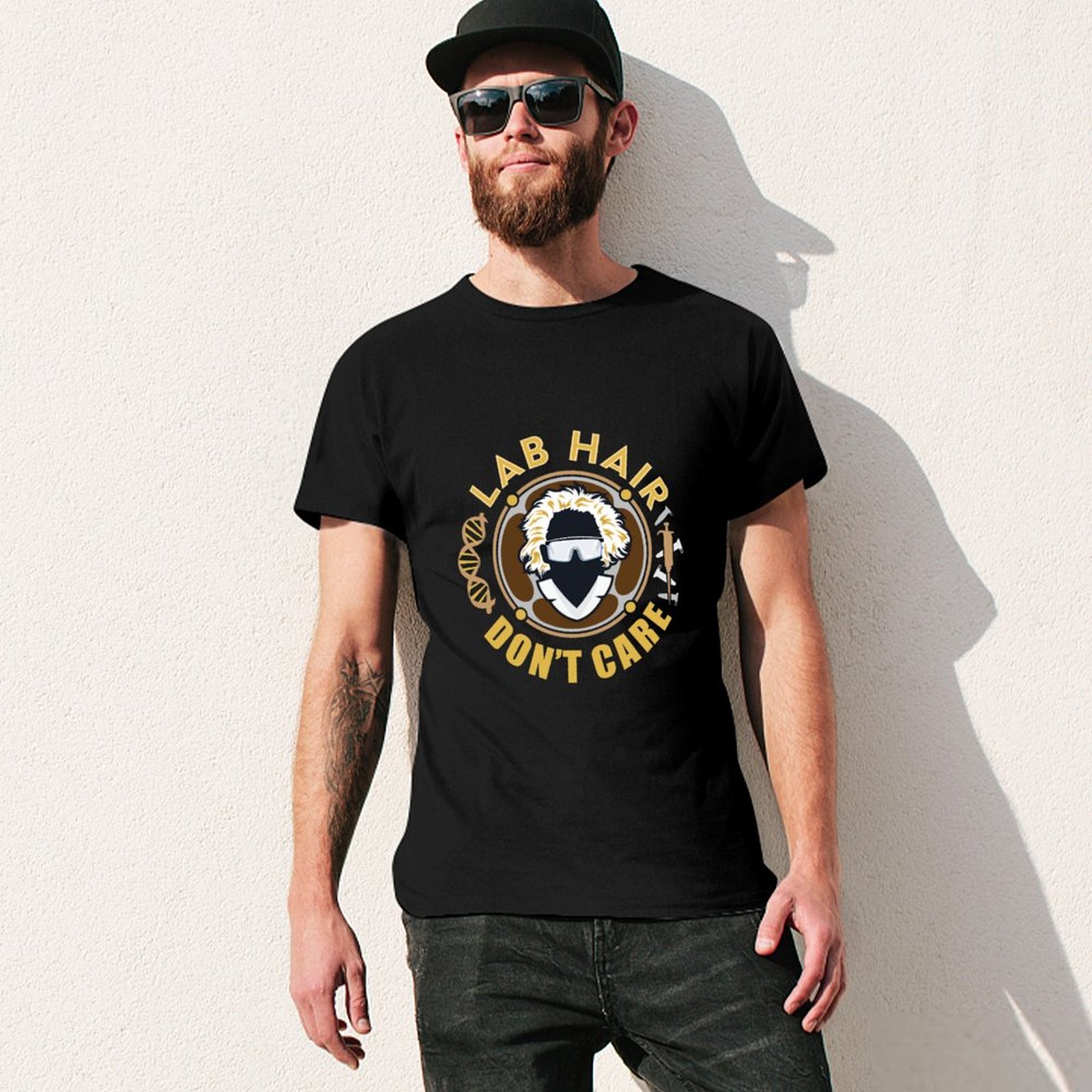 Camiseta Casual de Manga Curta - Hair Care Lab avaliação e preço
