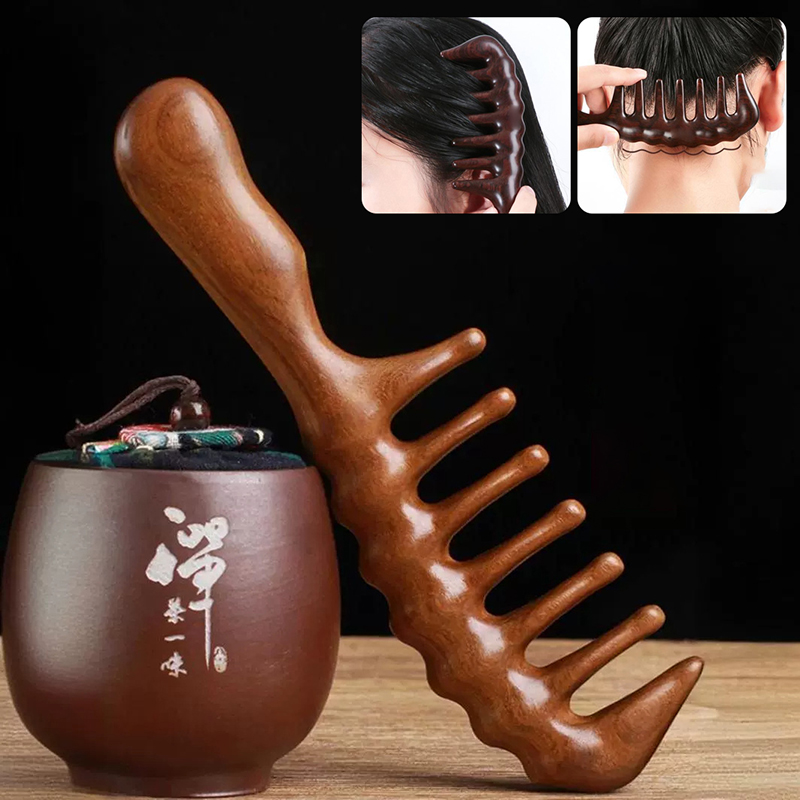 Pentes de cabelo de sândalo na - Hair Care Gift avaliação e preço