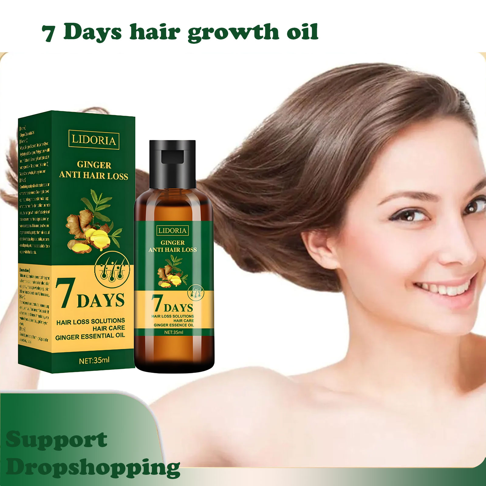 1pcs Gengibre Produtos de Cres - Hair Care Essential Oil Atomizing avaliação e preço