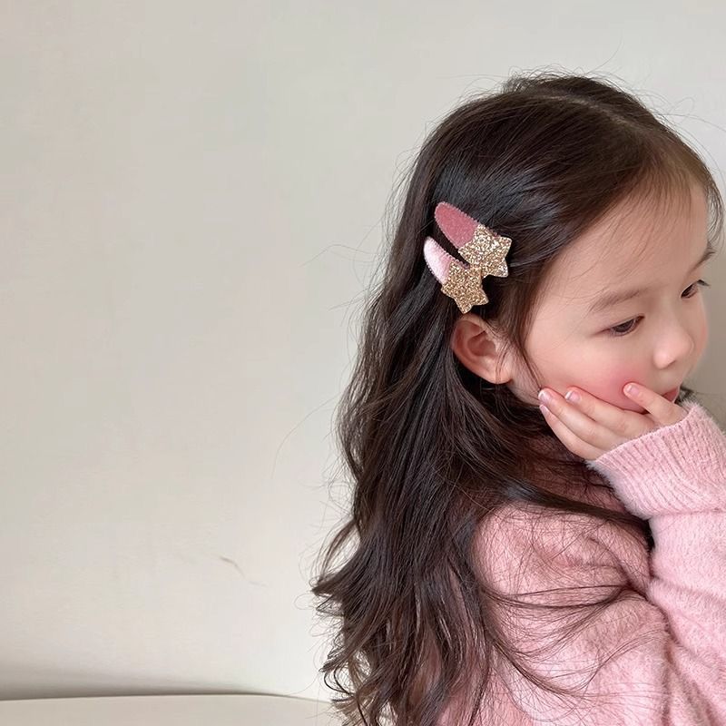 1 par estilo coreano glitter e - Hair Care Baby avaliação e preço