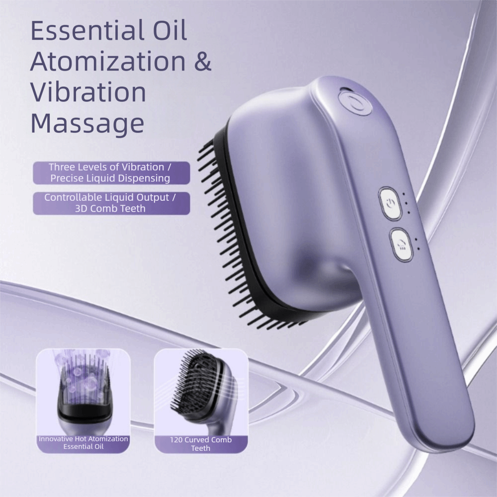 Pente Massageador Elétrico Por - Hair Care Essential Oil Atomizing avaliação e preço