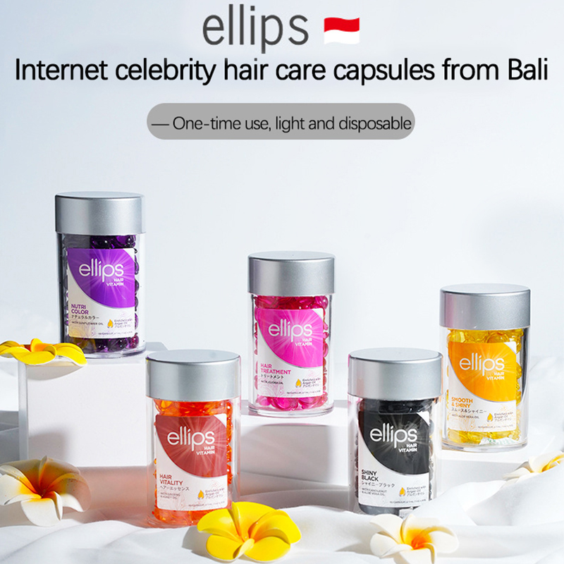 Ellips cabelo vitamina querati - Hair Care Indonesia avaliação e preço