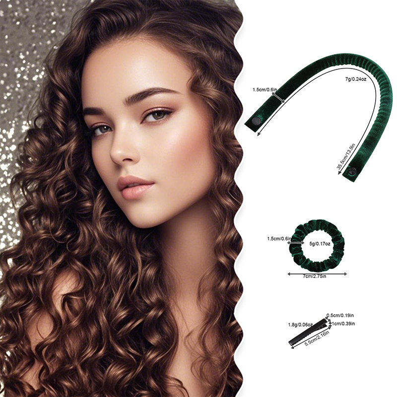 6 pçs/set 35cm longo tecido ma - Hair Roller Set Flexi avaliação e preço