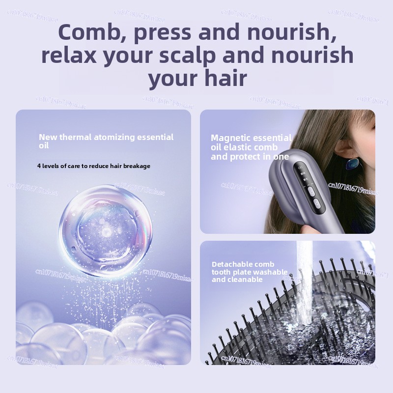 Escova Elétrica de Massagem pa - Hair Care Essential Oil Atomizing avaliação e preço